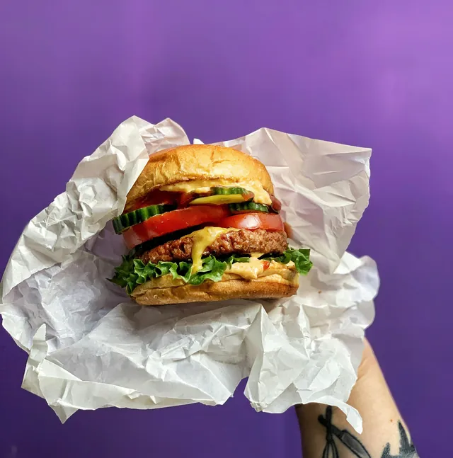 The Freak's Signature Crispy Paneer Burger